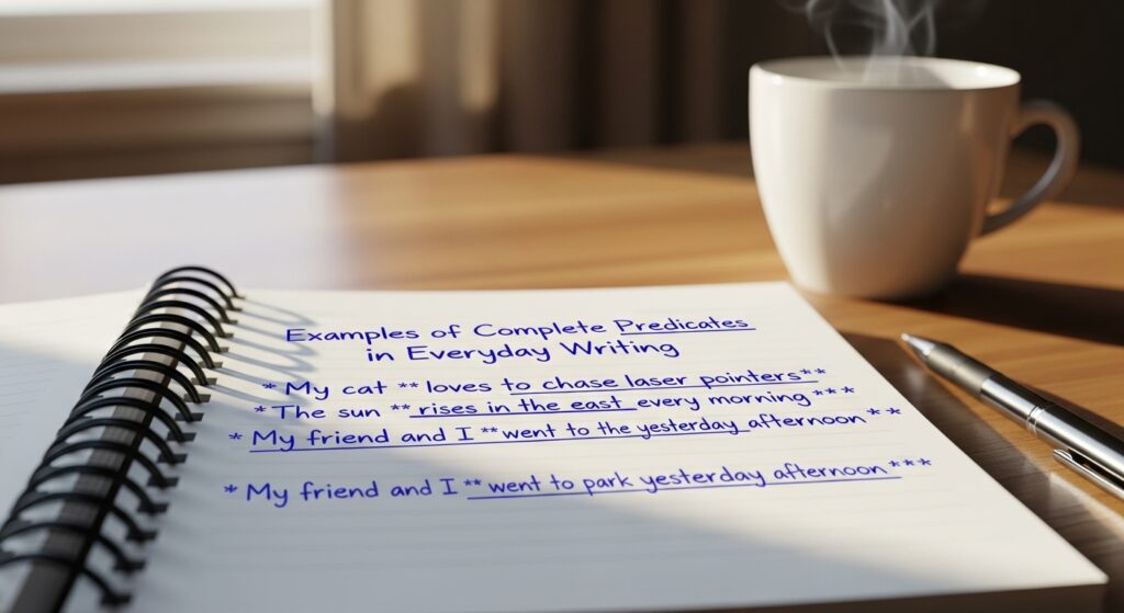 Predicates in Everyday Writing