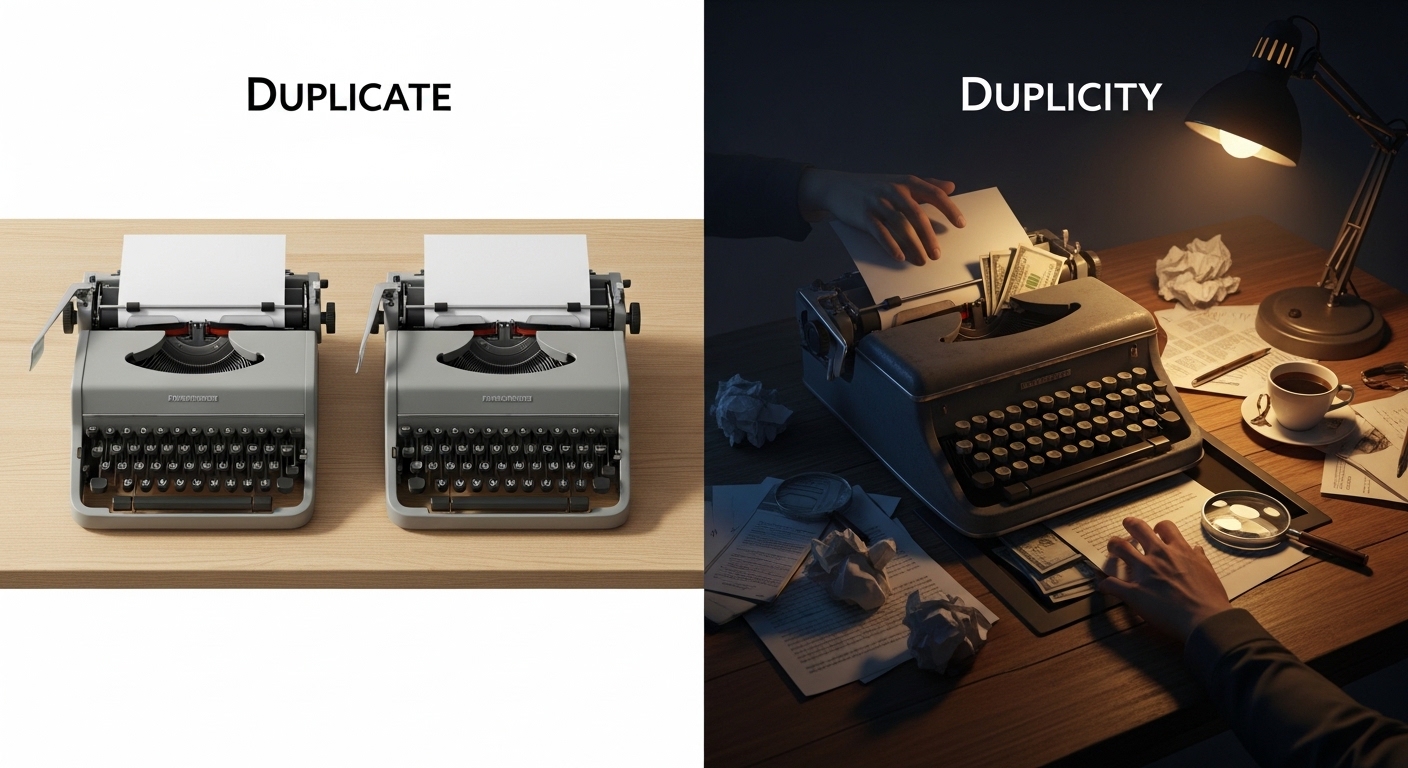 Duplicate vs Duplicity