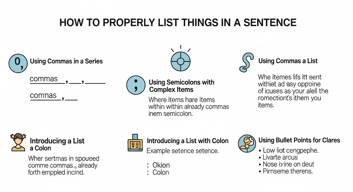 List Things in a Sentence