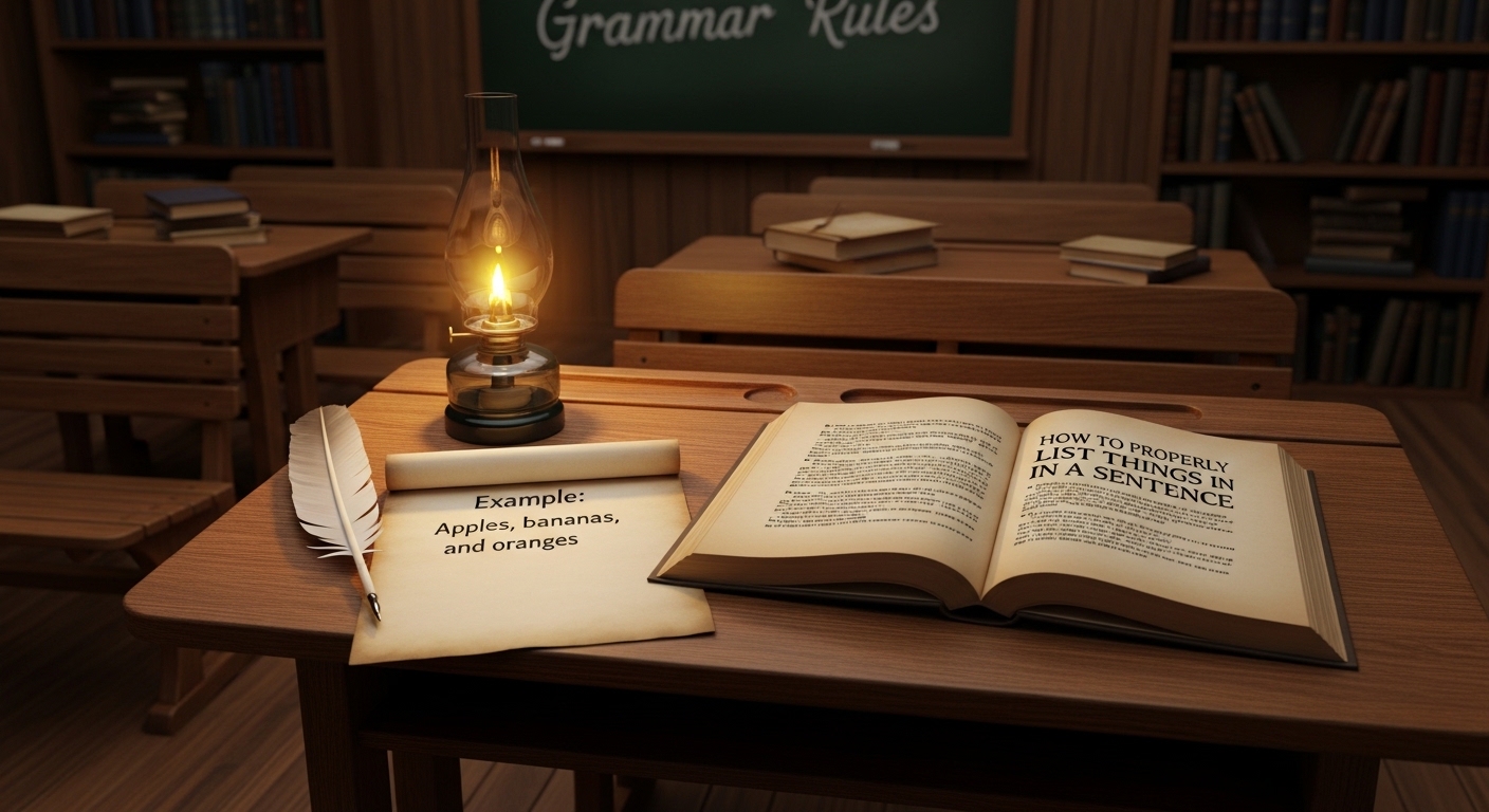 List Things in a Sentence