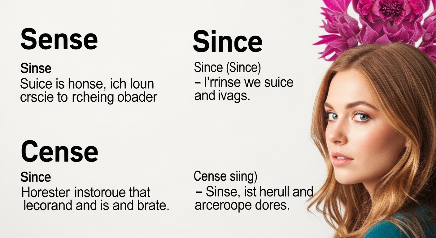 Sense vs. Since vs. Cense