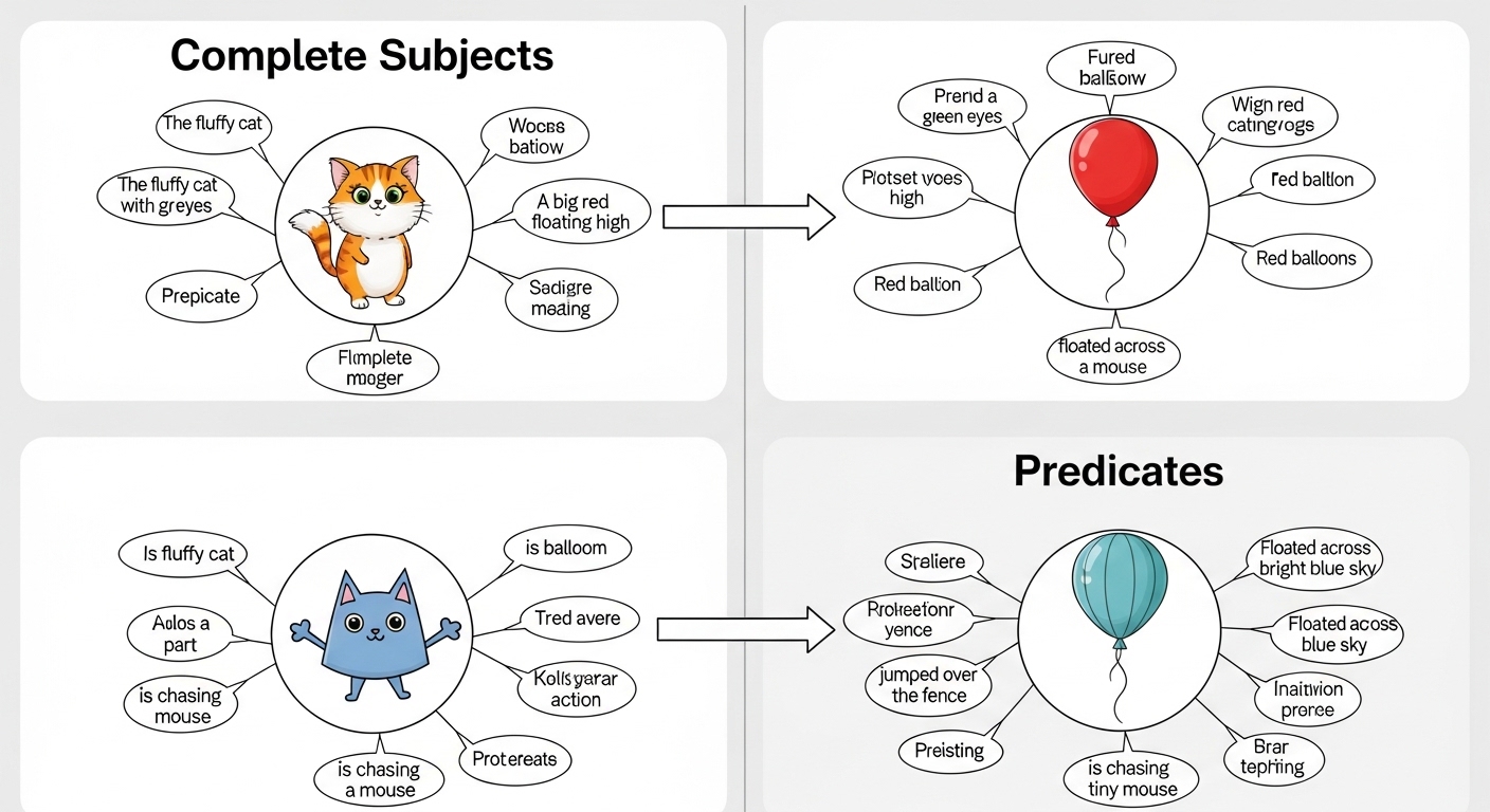 Complete Subjects and Predicates