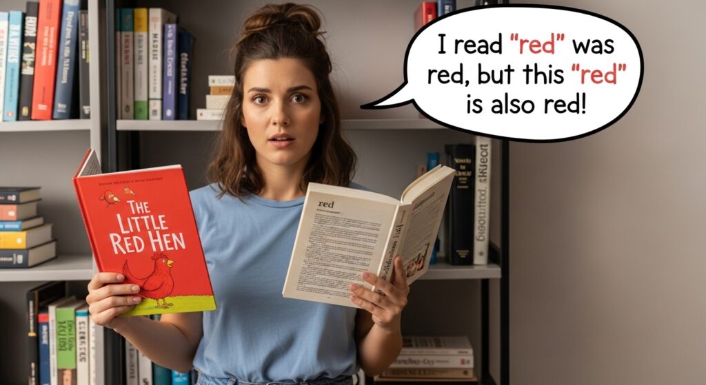 Red & Read Confusion