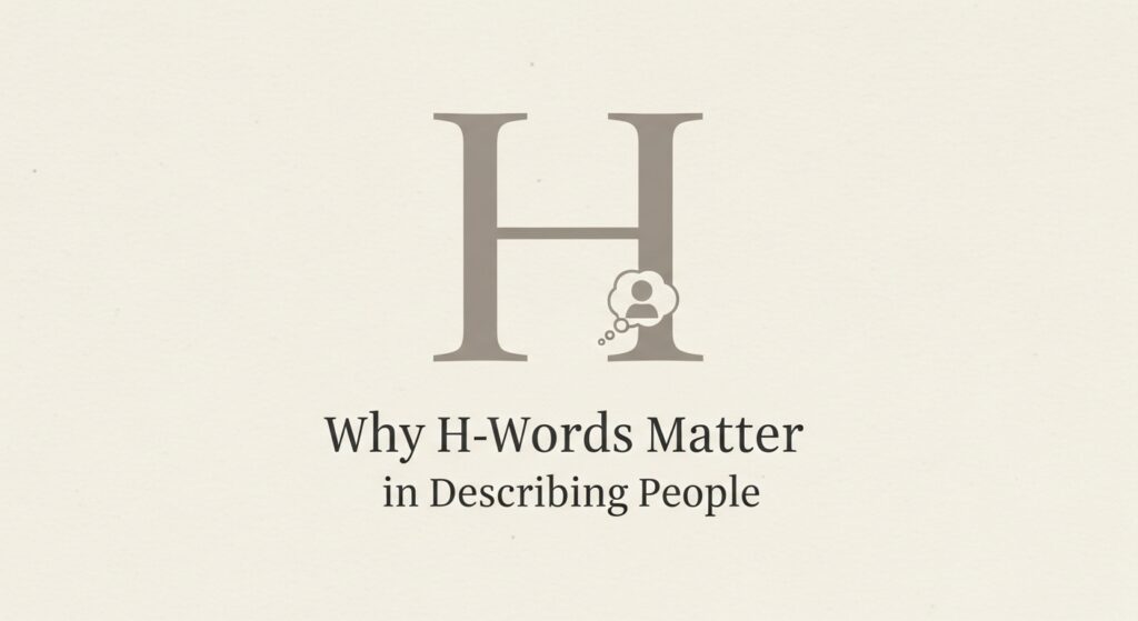Why H-Words Matter 
