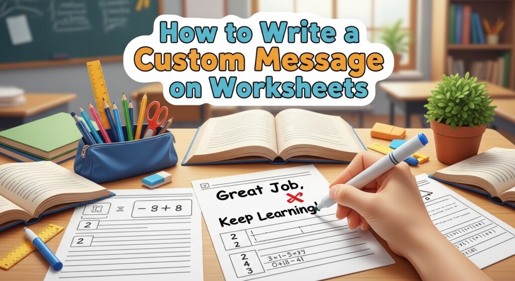 Write a Custom Message