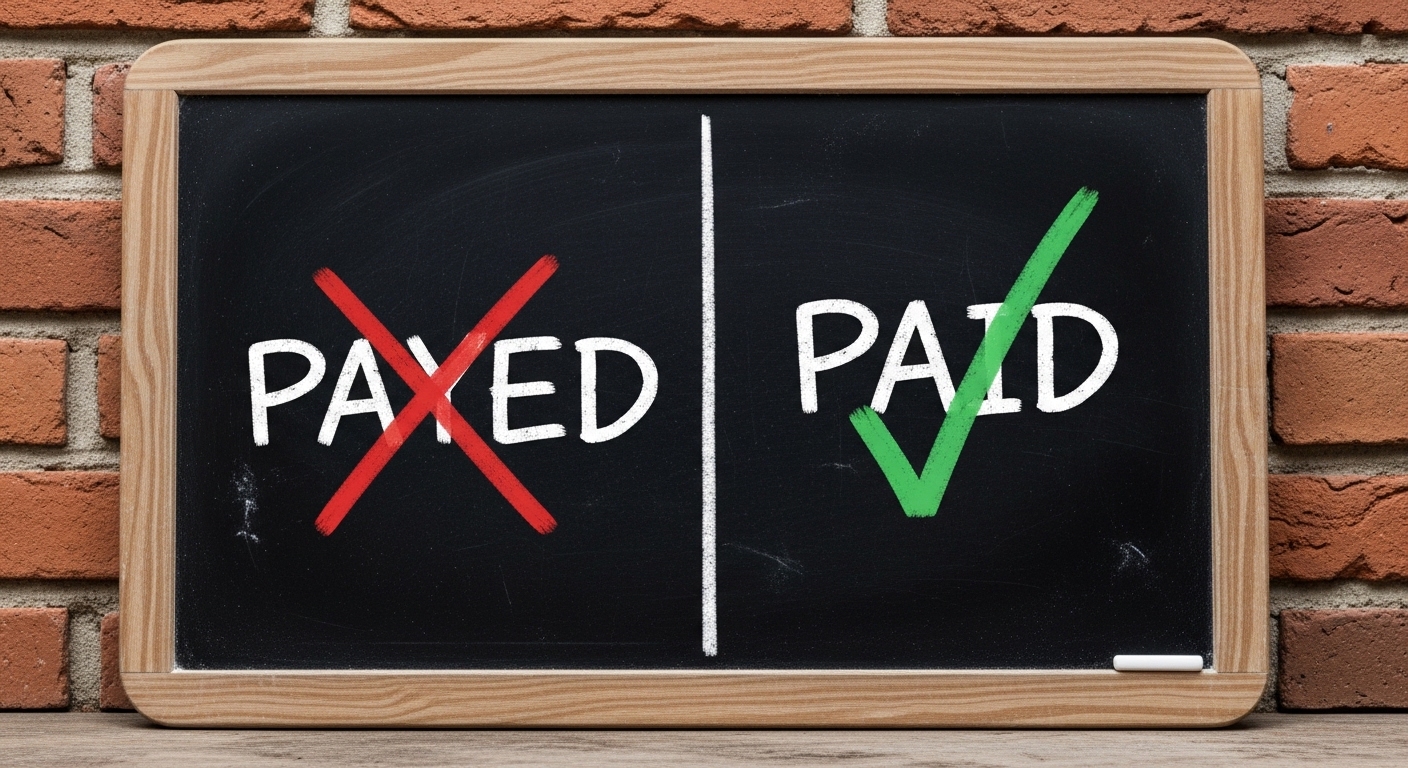 Payed vs Paid