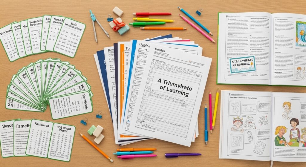 Worksheets, Flashcards, and Workbooks