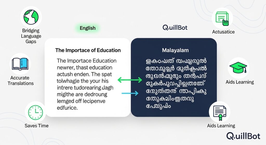 How QuillBot’s English to Malayalam 