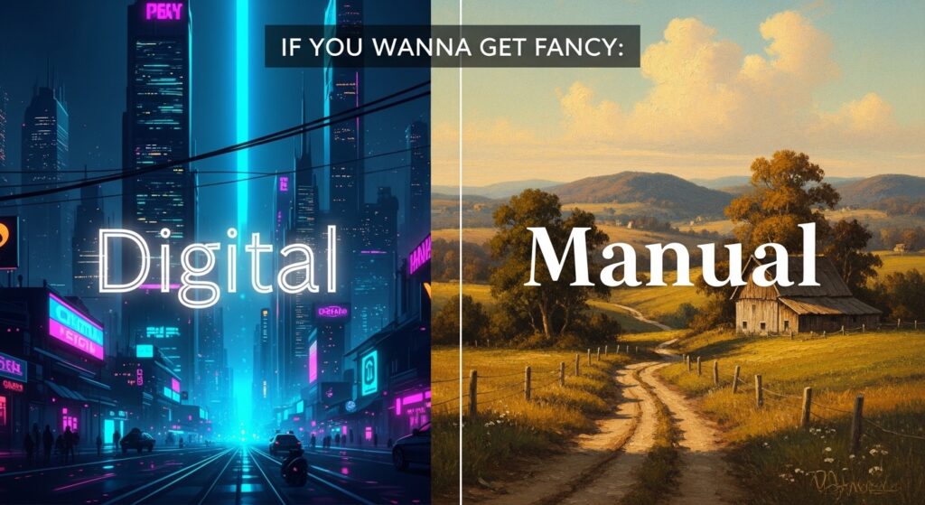 Digital vs Manual