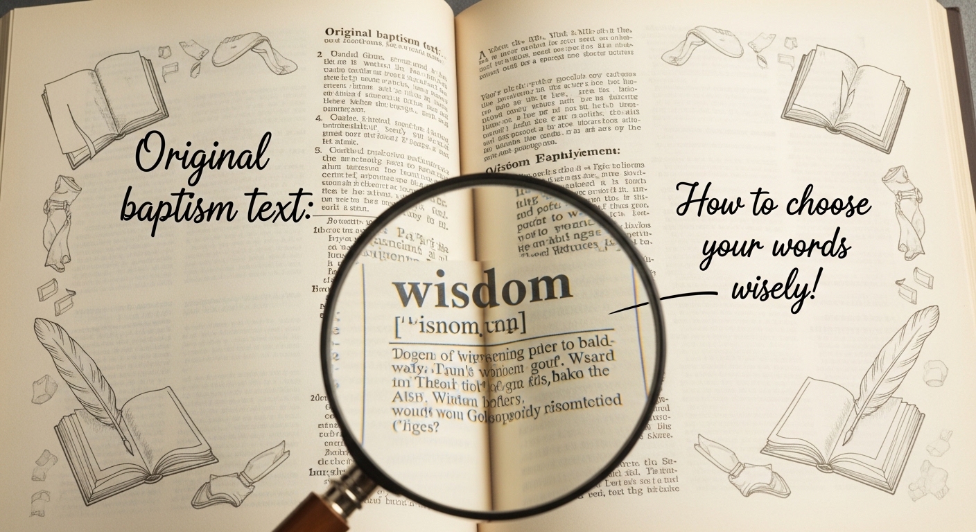 Texte baptême original