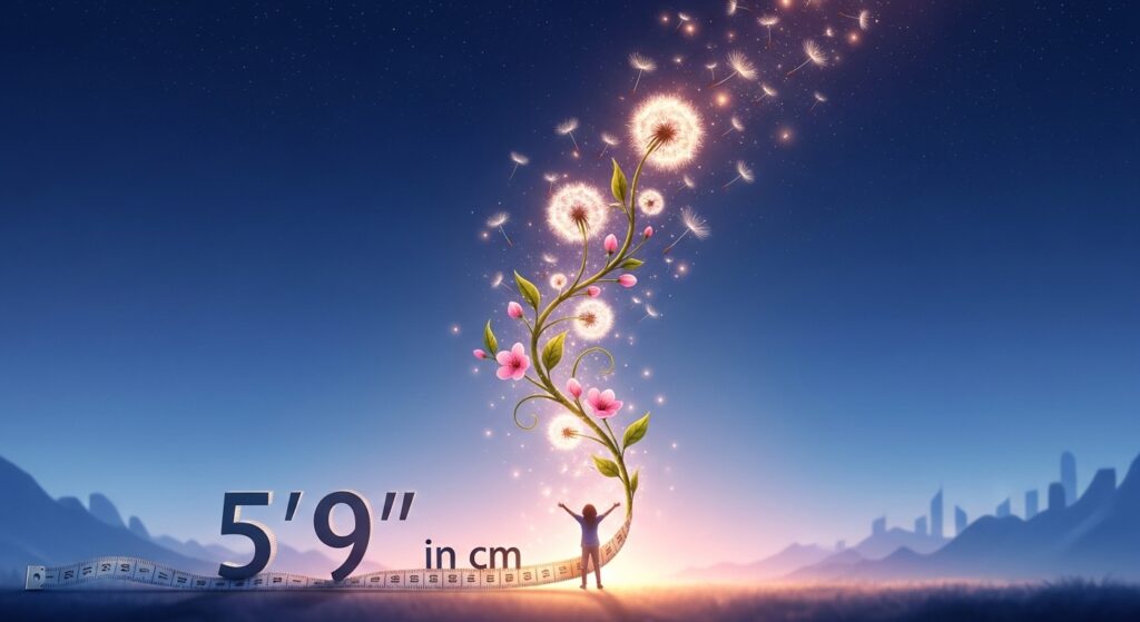 When 5'9" in cm becomes