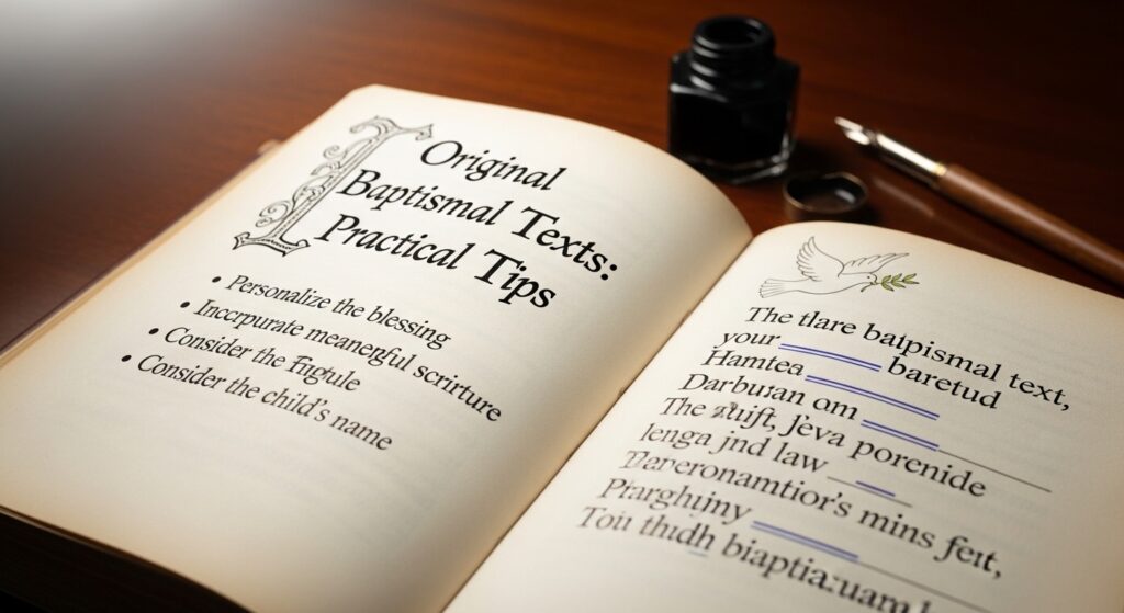 Rédiger un texte de baptême original