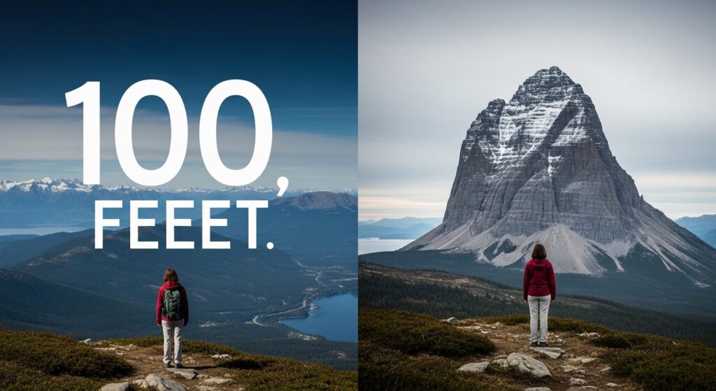 100 feet in Nature and Human