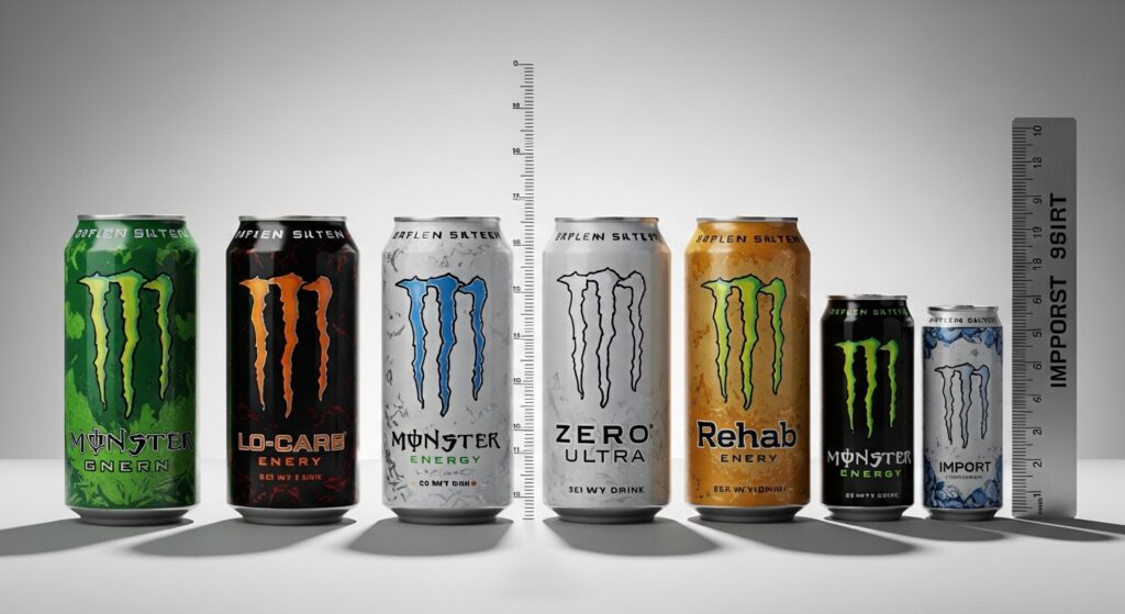 Monster Can Dimensions Across Variants