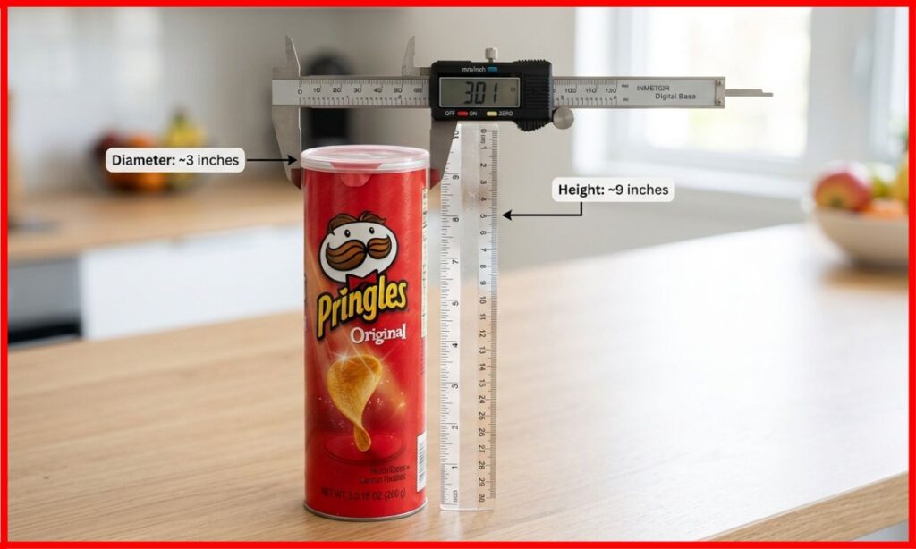  Inches is a Pringles Can?