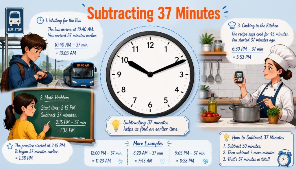 Subtracting 37 Minutes
