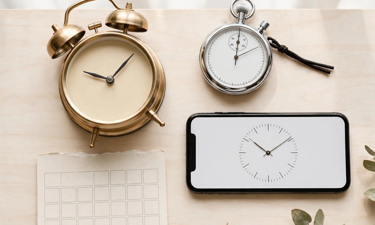 Common tools for measuring 37 minutes ago from now