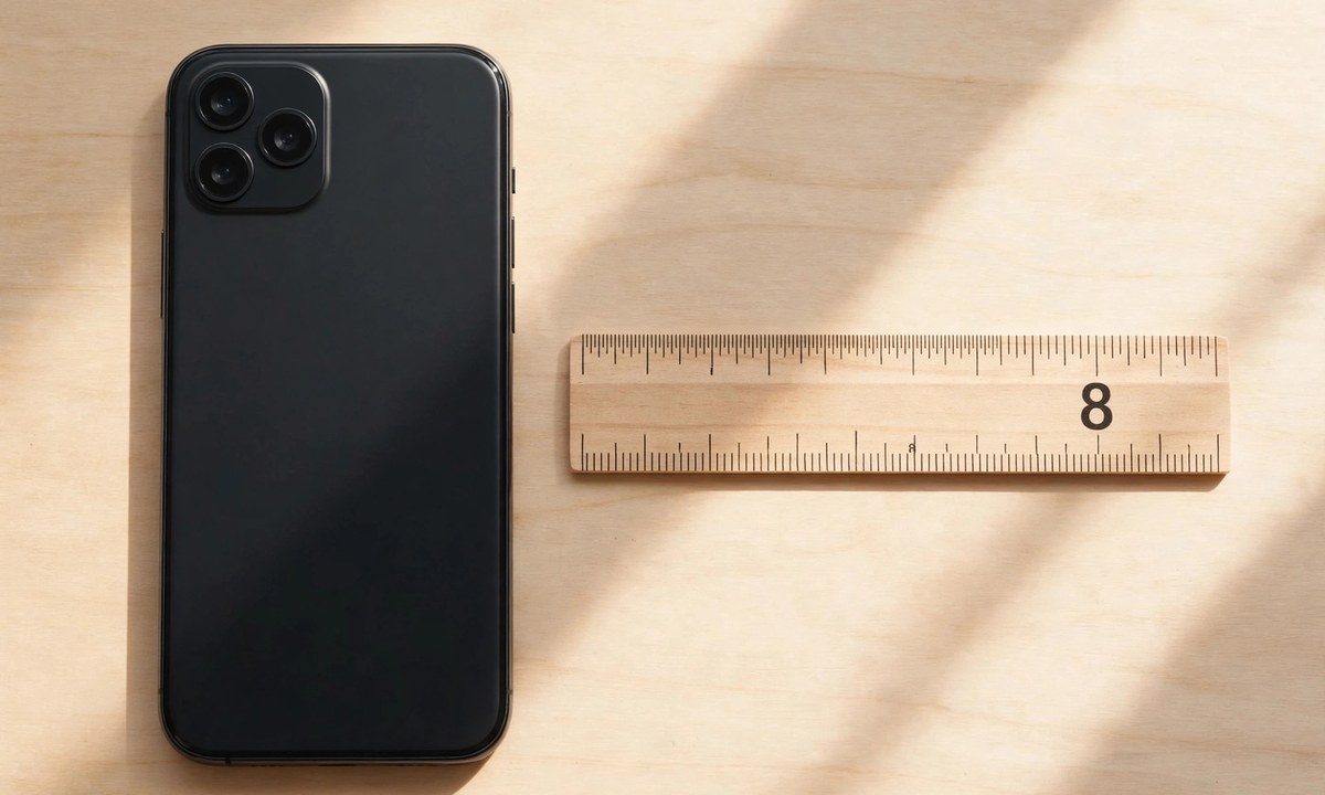 Smartphone screen as things that are 8 inches long