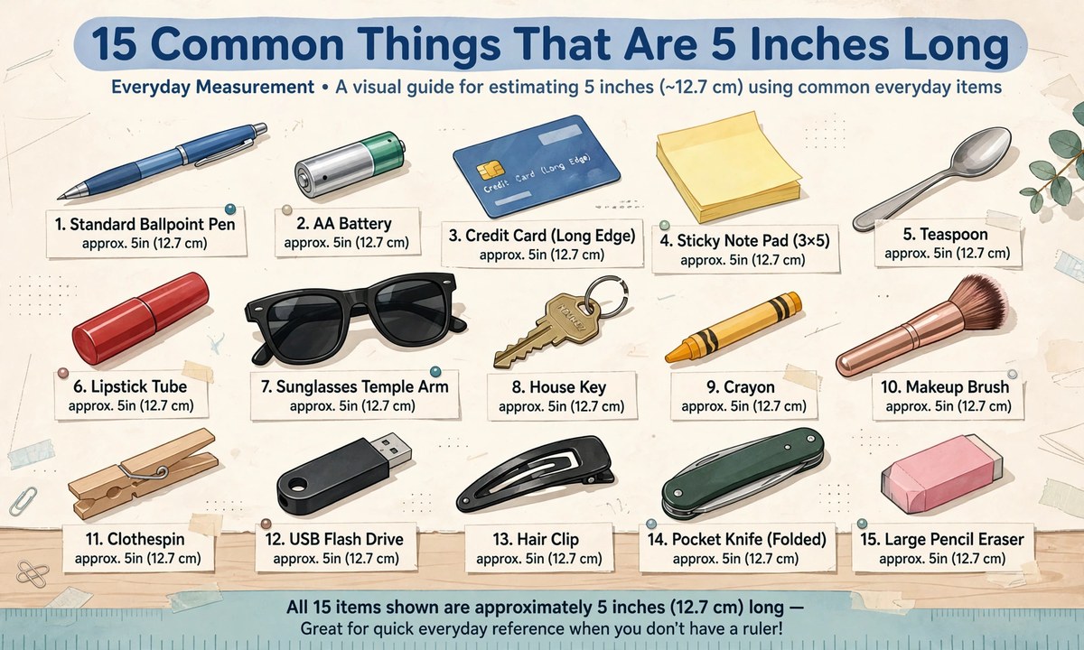 Illustration related to how big is 5 inches