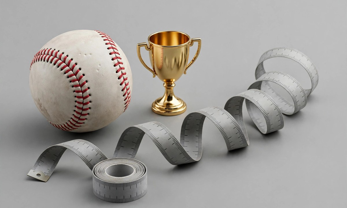Sports equipment measuring 7 inches long