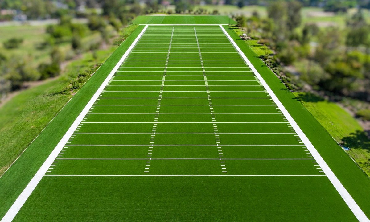 Sports field showing how long 300 feet is