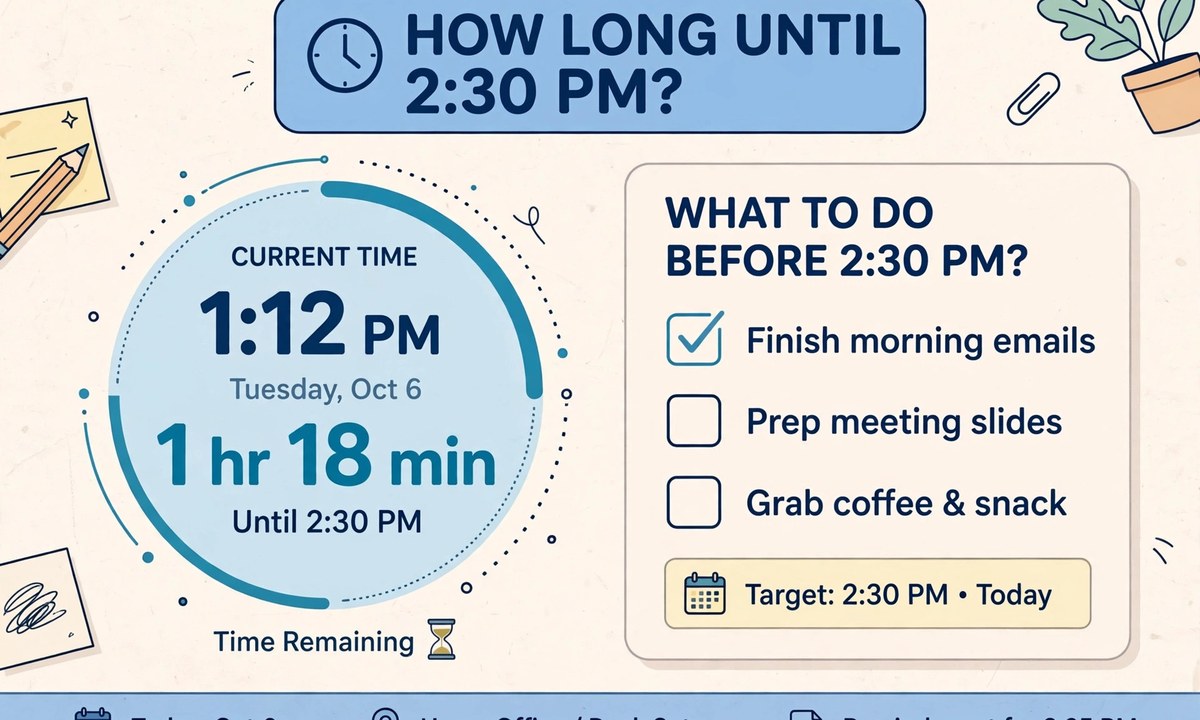 Illustration related to how long until 230