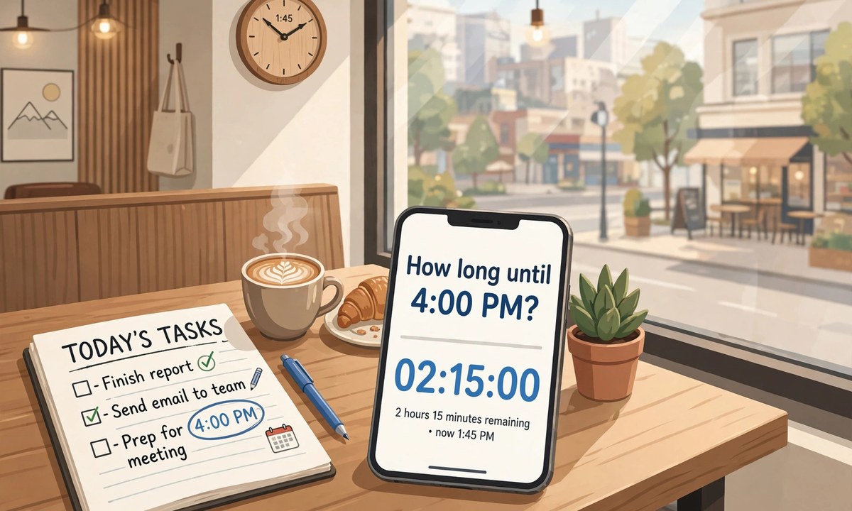 Illustration related to how long until 400 pm