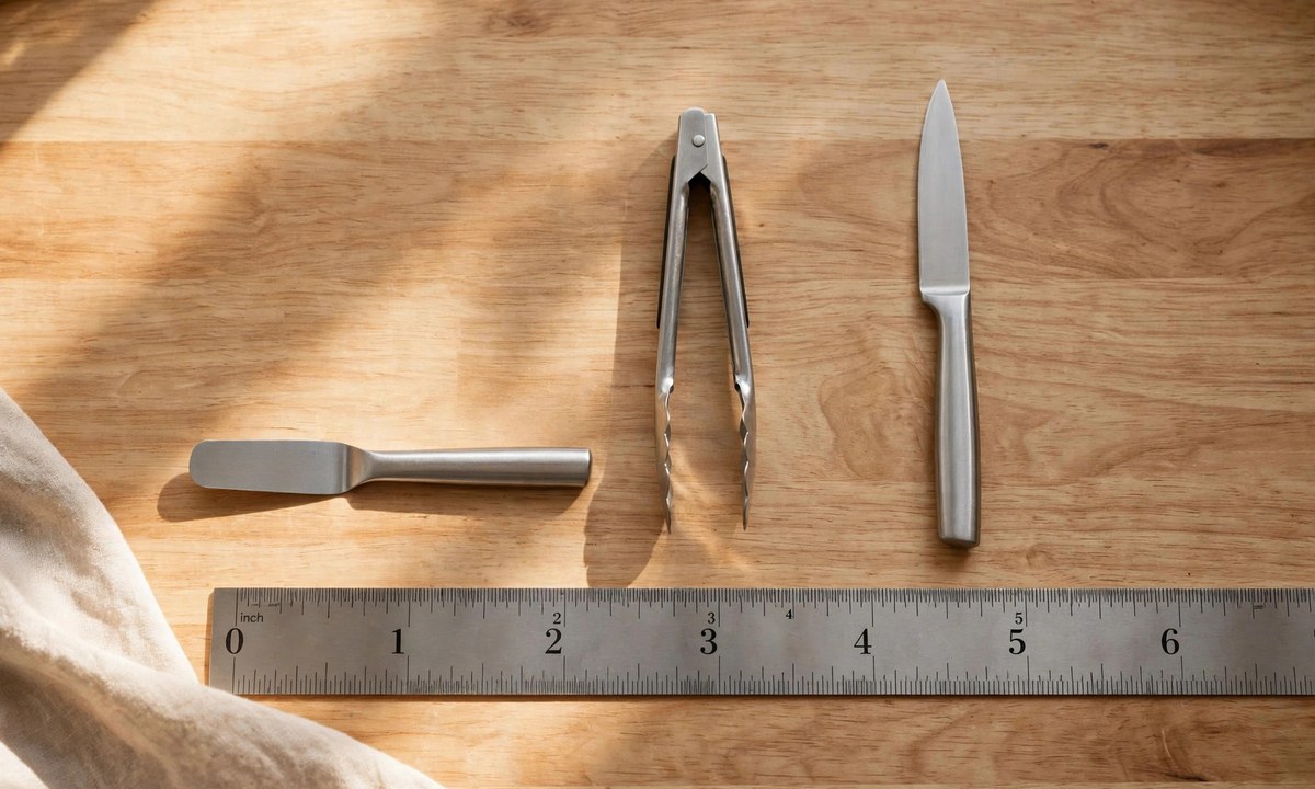 Kitchen tools measuring 5 inches long
