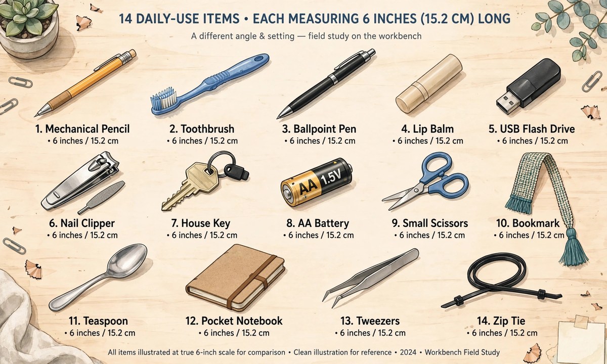 Illustration related to measuring 6 inches