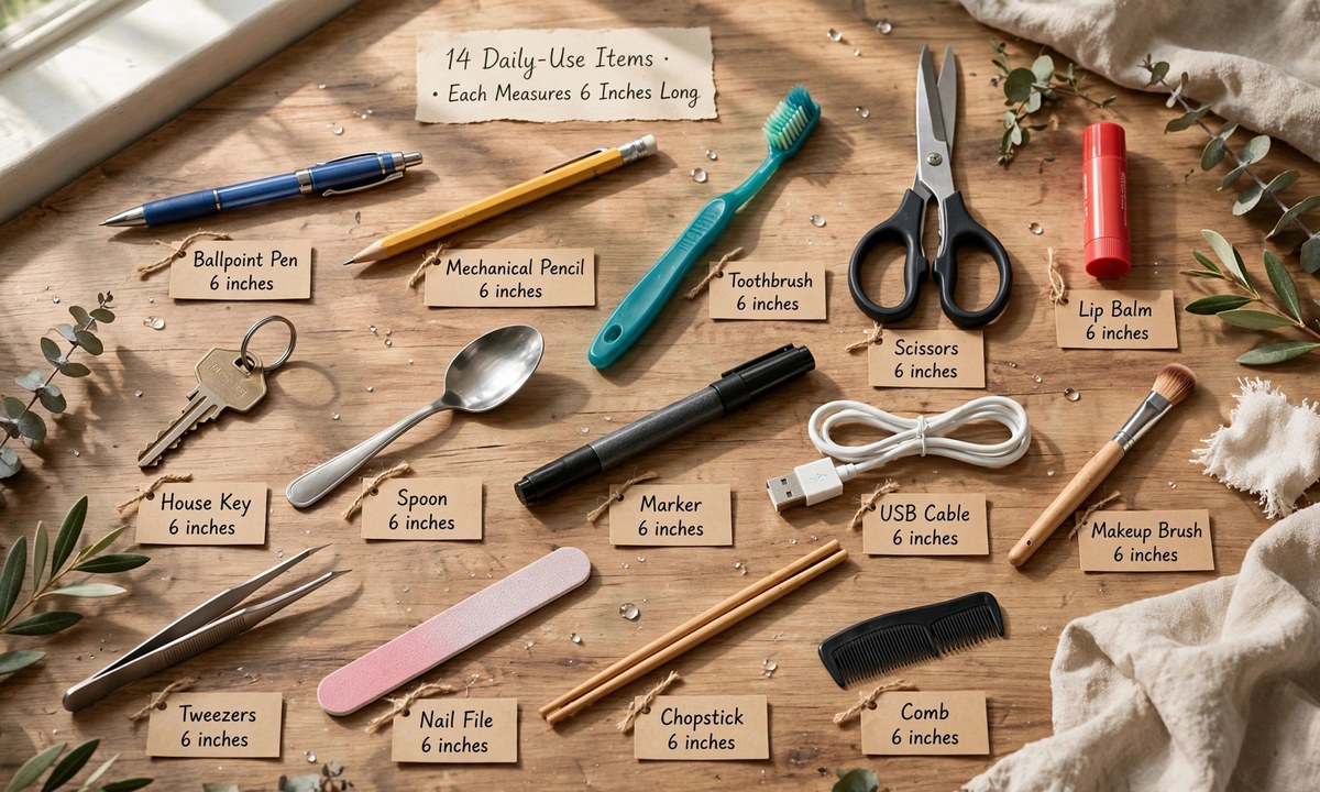Illustration related to measuring 6 inches