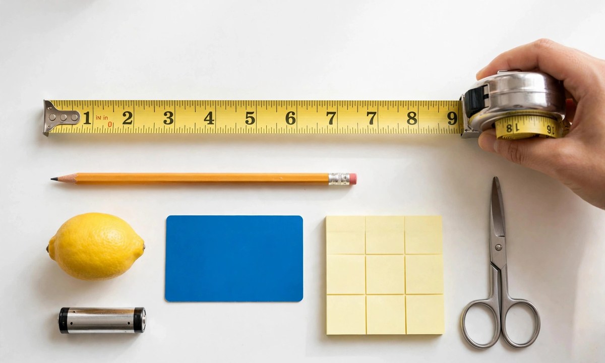 Visual tips for things that are 9 inches long