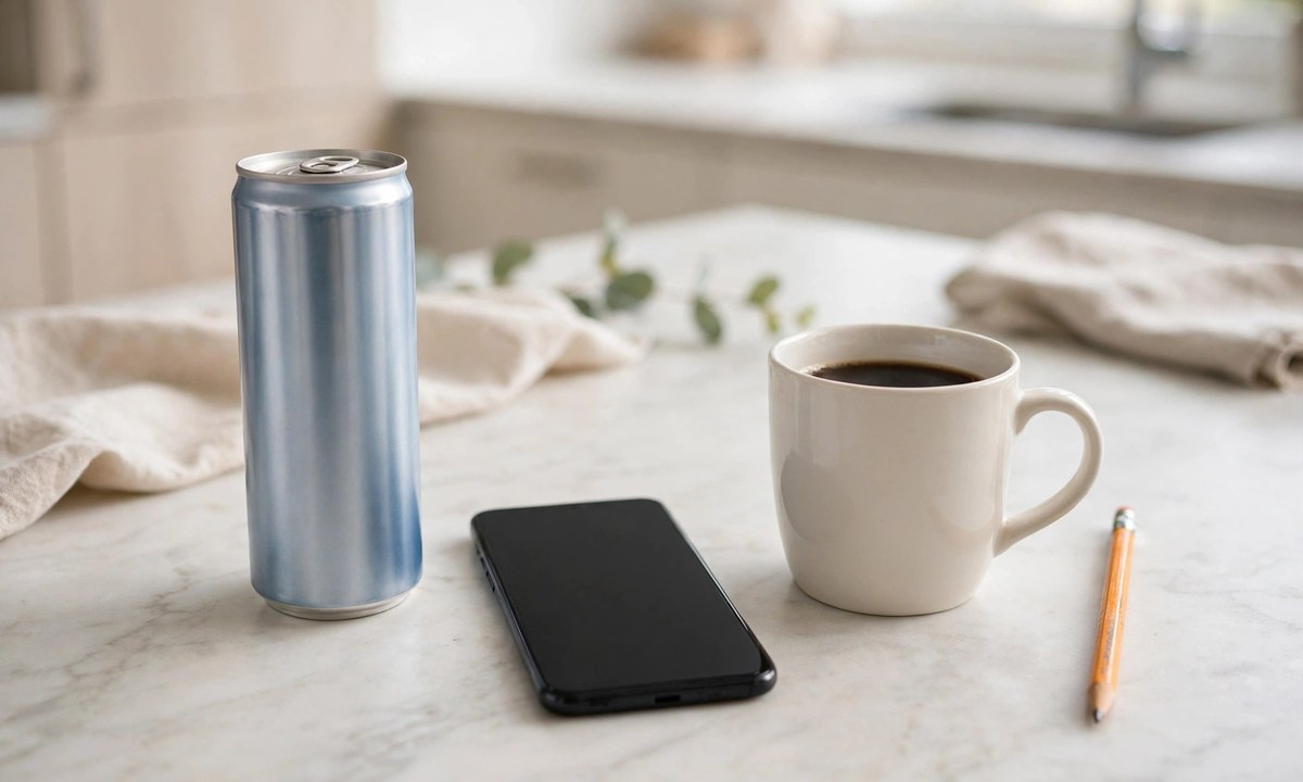 Red Bull can dimensions compared with everyday objects