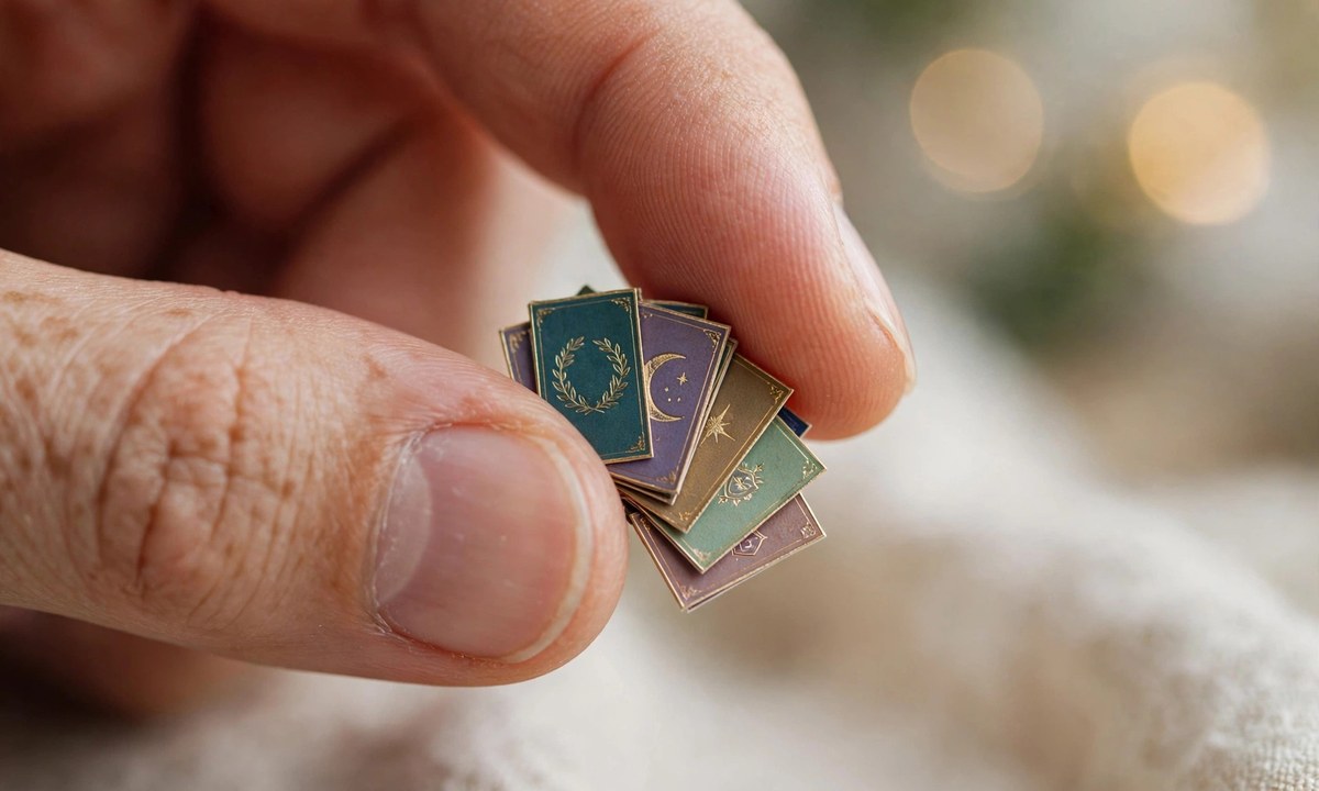 Mini trading card size treasures