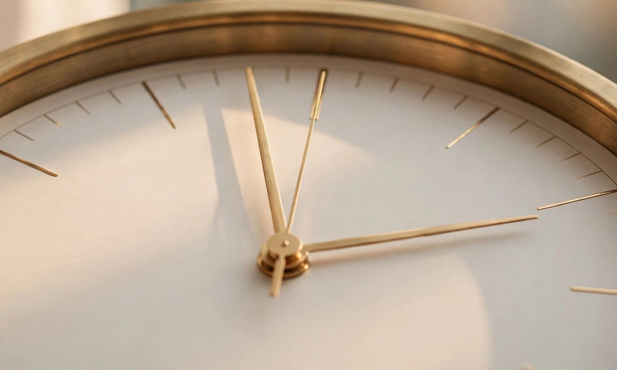Clock counting down how long until 3pm