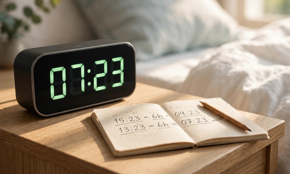 Examples calculating what time was it 6 hours ago